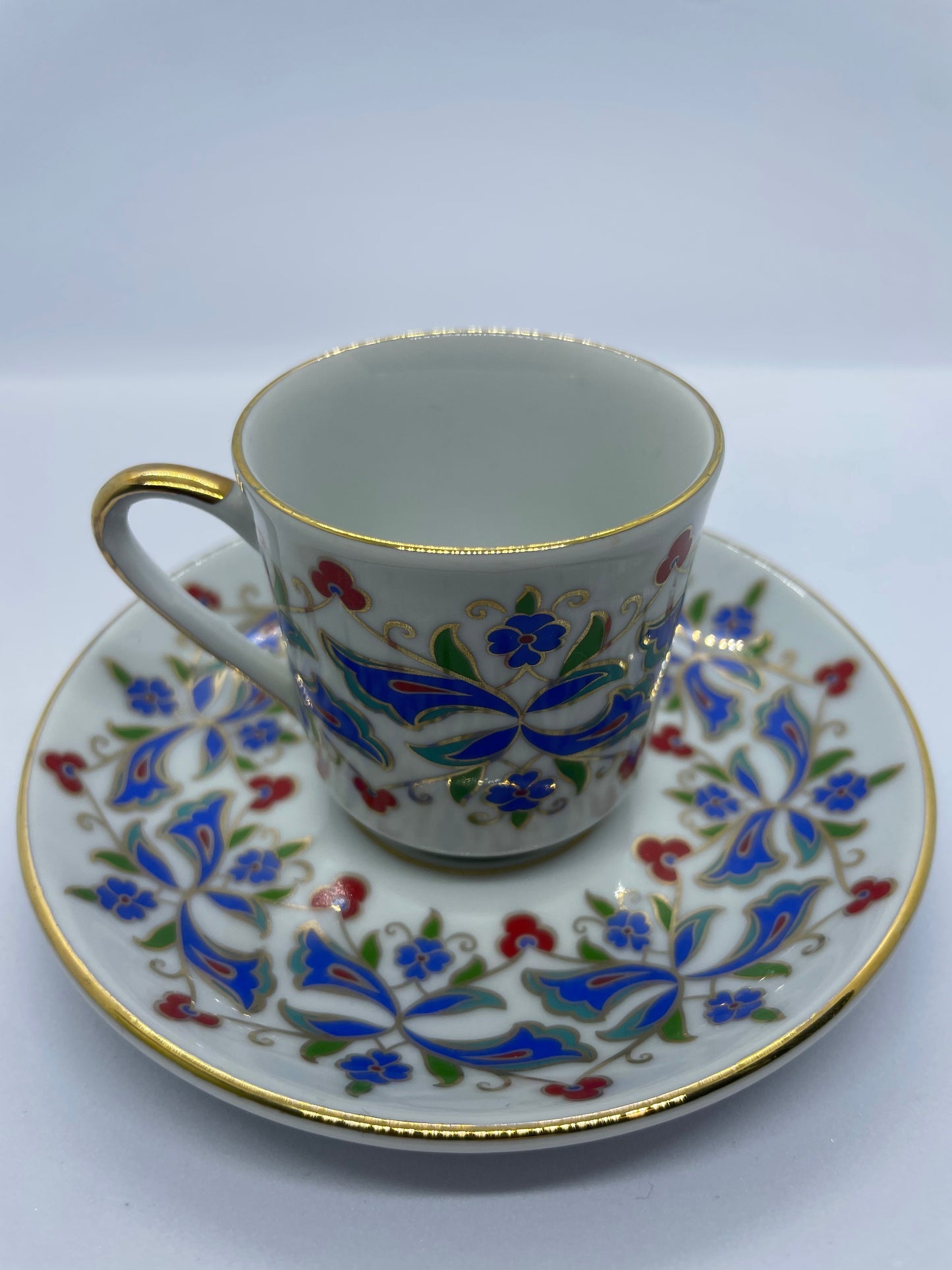 TURKISH GURAL PORCELAIN demitasse cup+saucer
