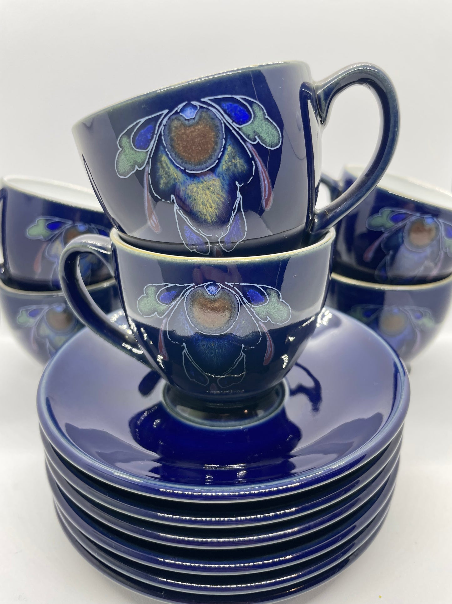 DENBY BLUE BAROQUE set of 5