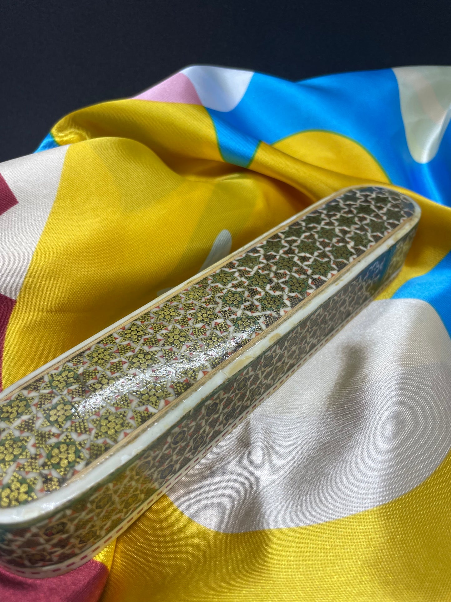 PERSIAN KHATAM pencil box INLAID MARQUETRY
