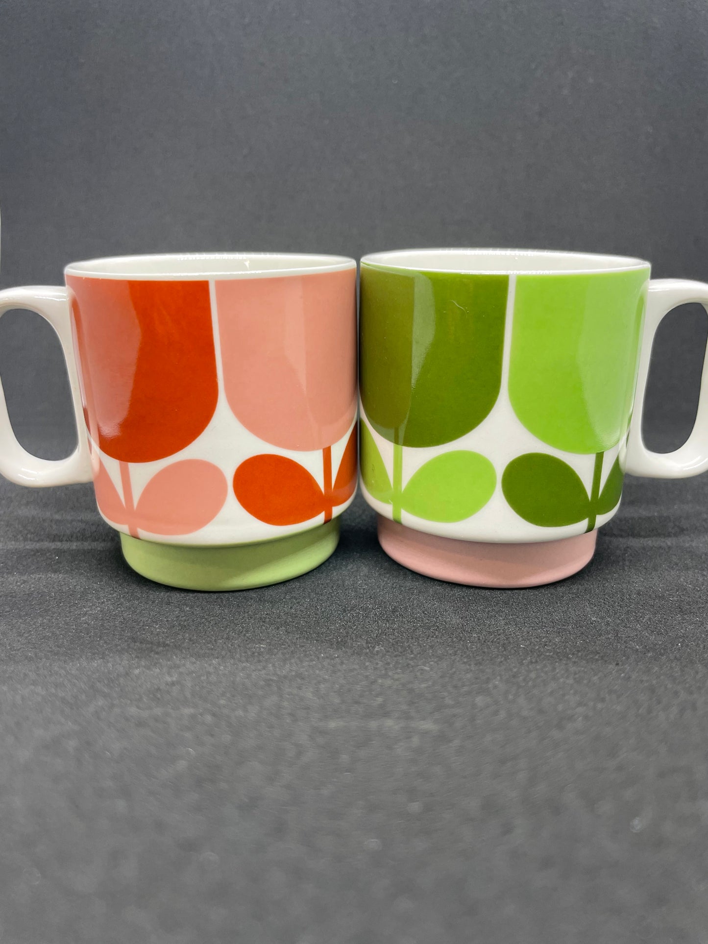 ORLA KIELY block flower espresso mugs (SET of 2)