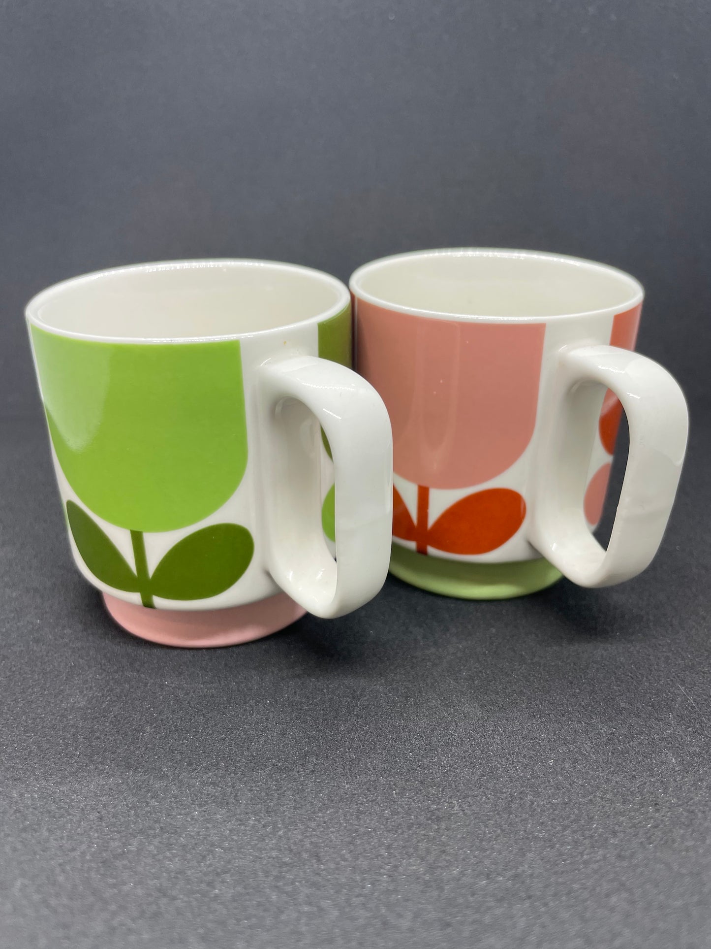 ORLA KIELY block flower espresso mugs (SET of 2)