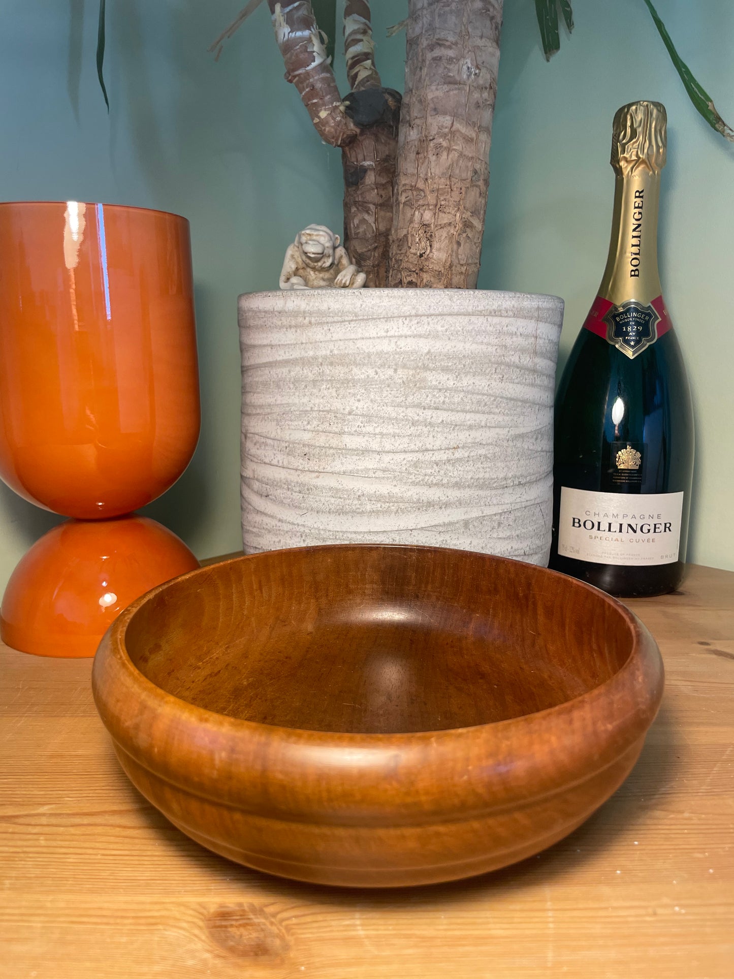 1970 MILL CROSS TEAK BOWL